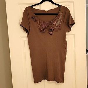 J. Crew Embellished Top